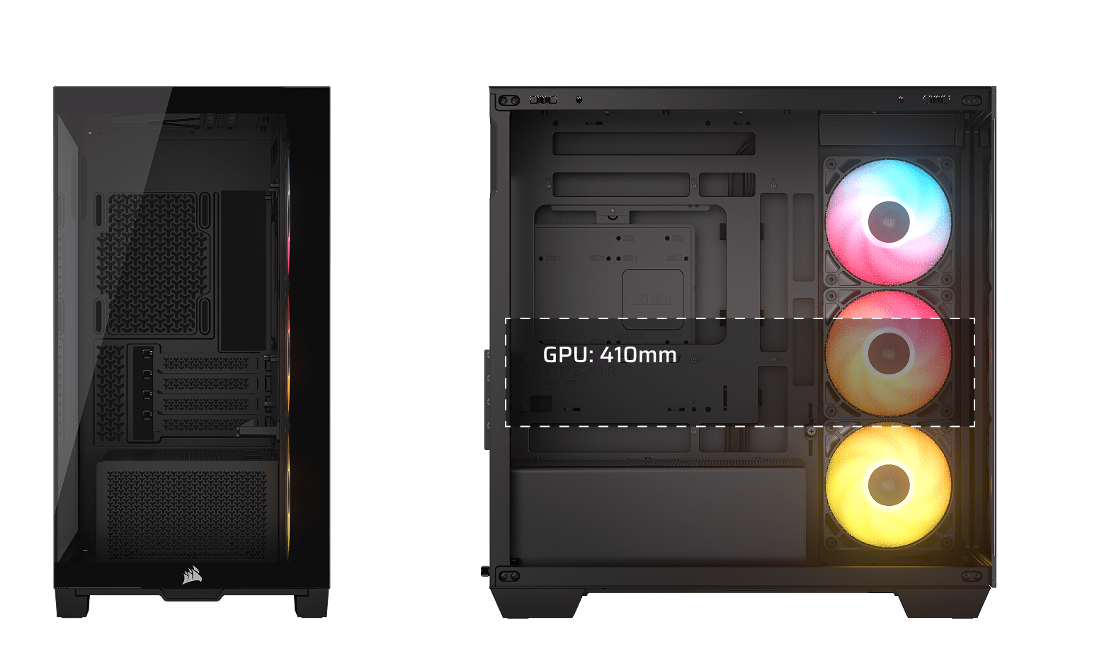 2800X RS-R ARGB | Black | Wide Cooling | Dimensions Tab | Media