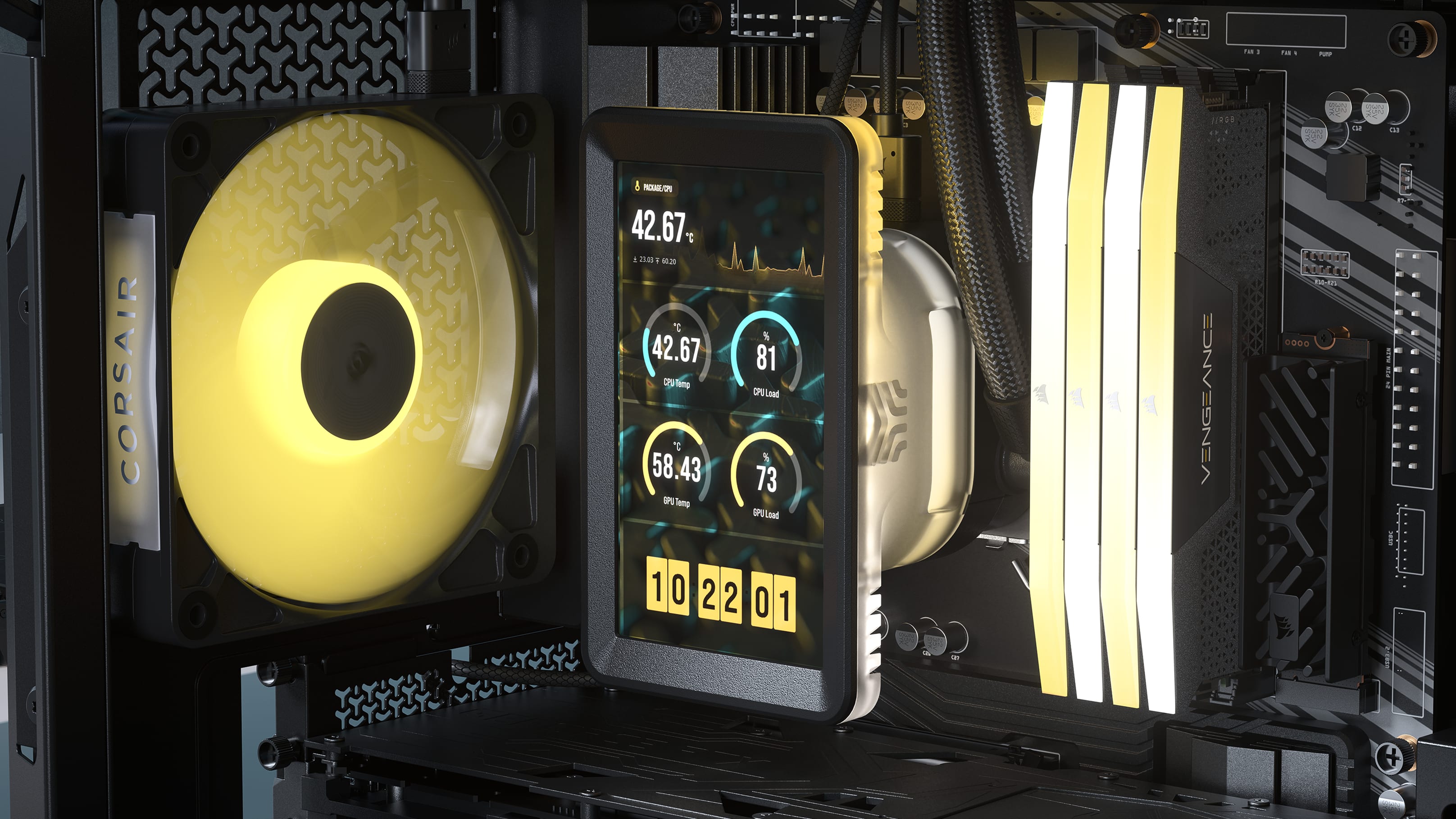 Real Time Module Png iCUE LINK 5″ LCD Screen Module - Black | CORSAIR