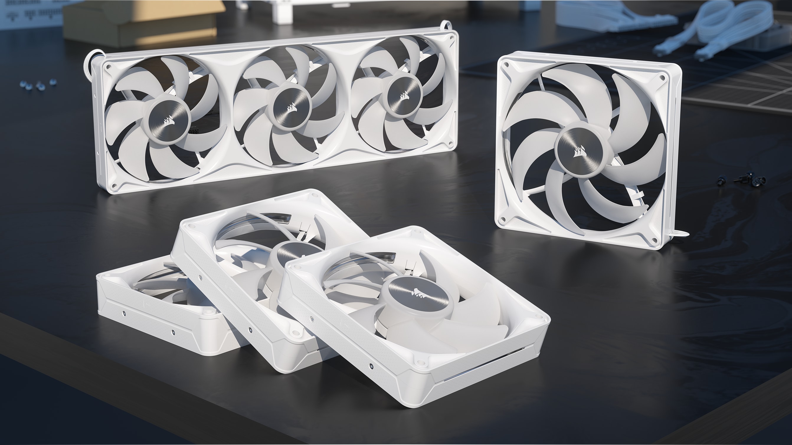 RS120 II ARGB 120mm PWM Fan - White | Hero | Media