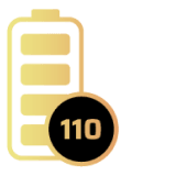 110hr BATTERY LIFE Icon