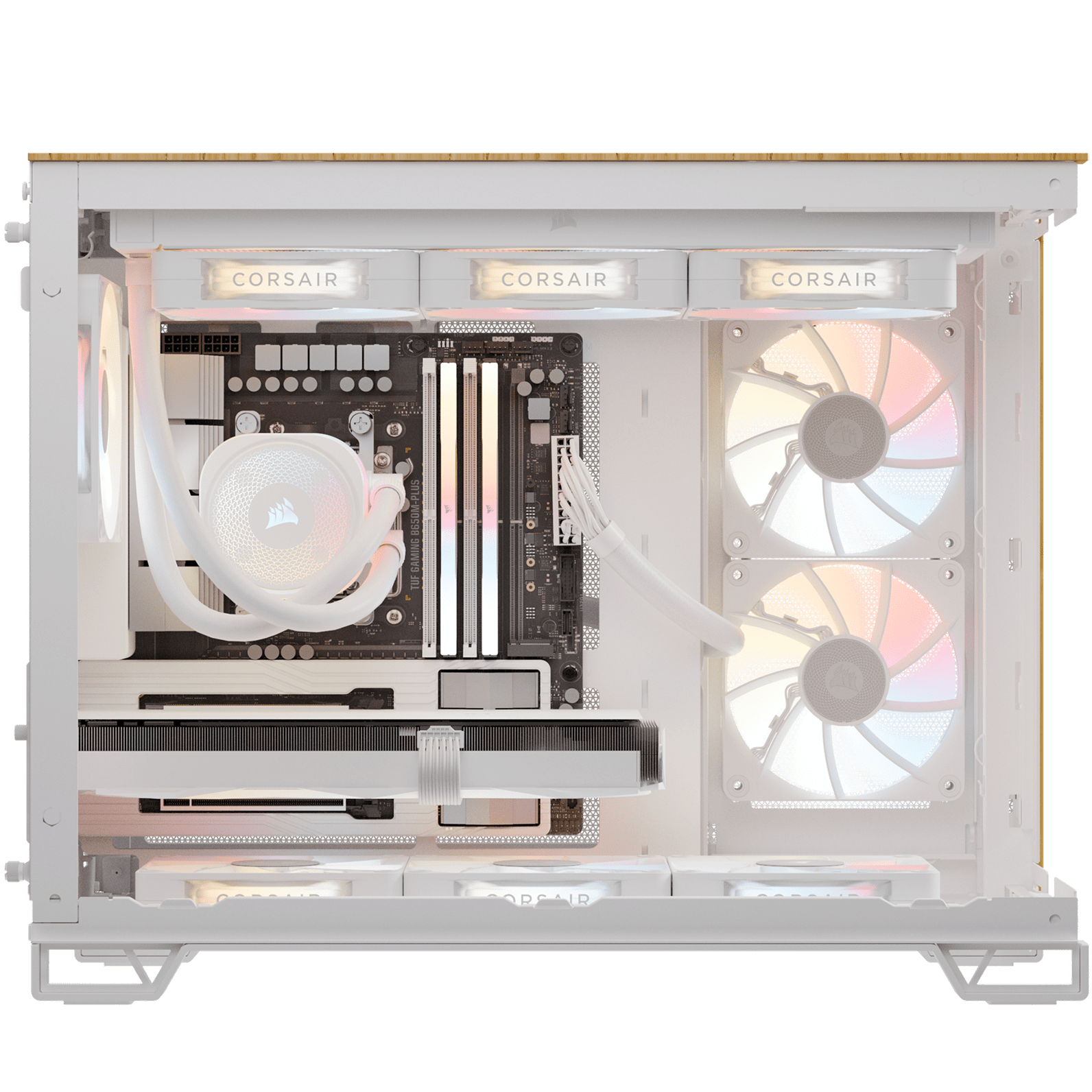 VENGEANCE a5100 Gaming PC - Wood Bright: AMD Ryzen 7 9850X3D