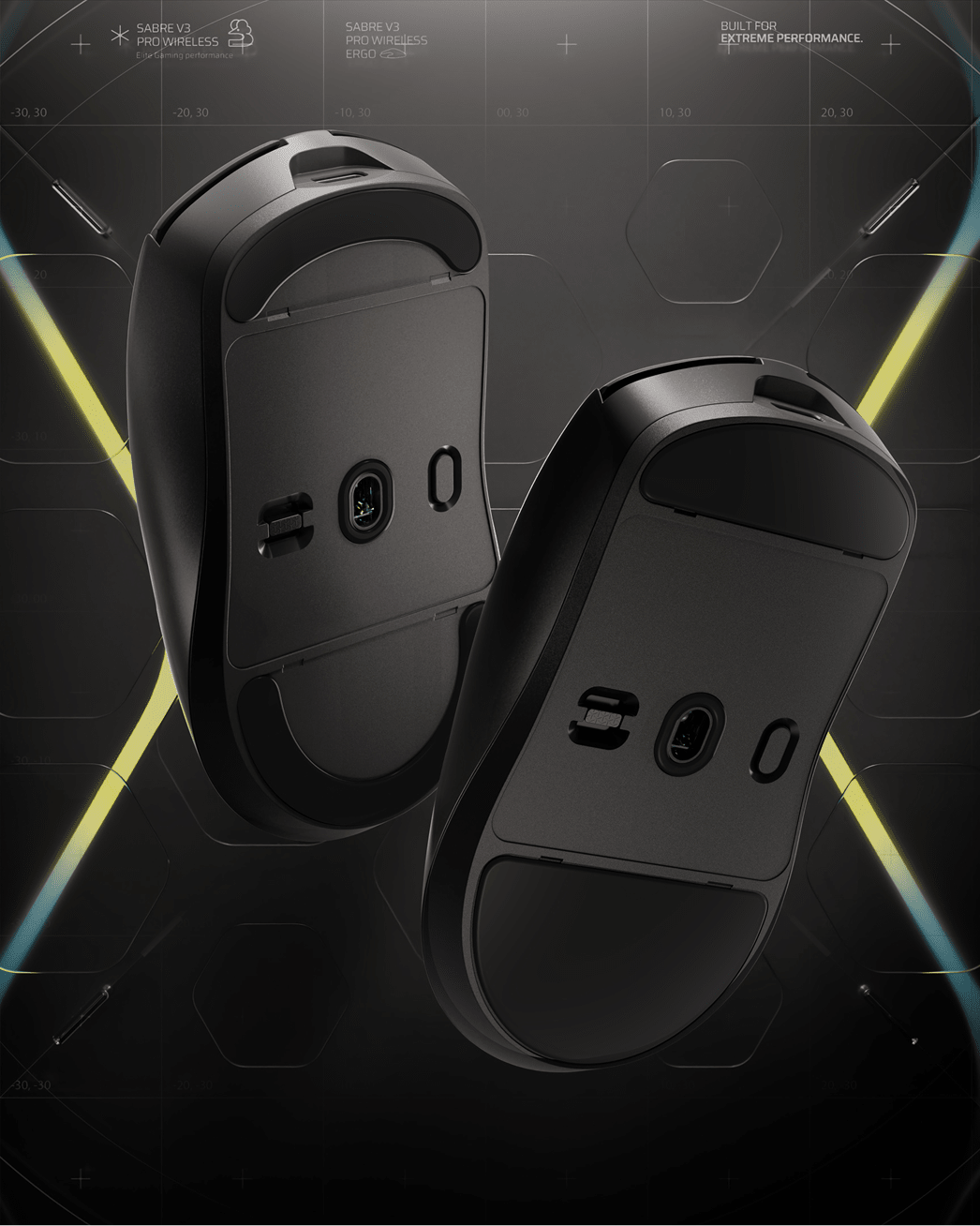 MOUSE SKATES FOR GLIDE CONTROL