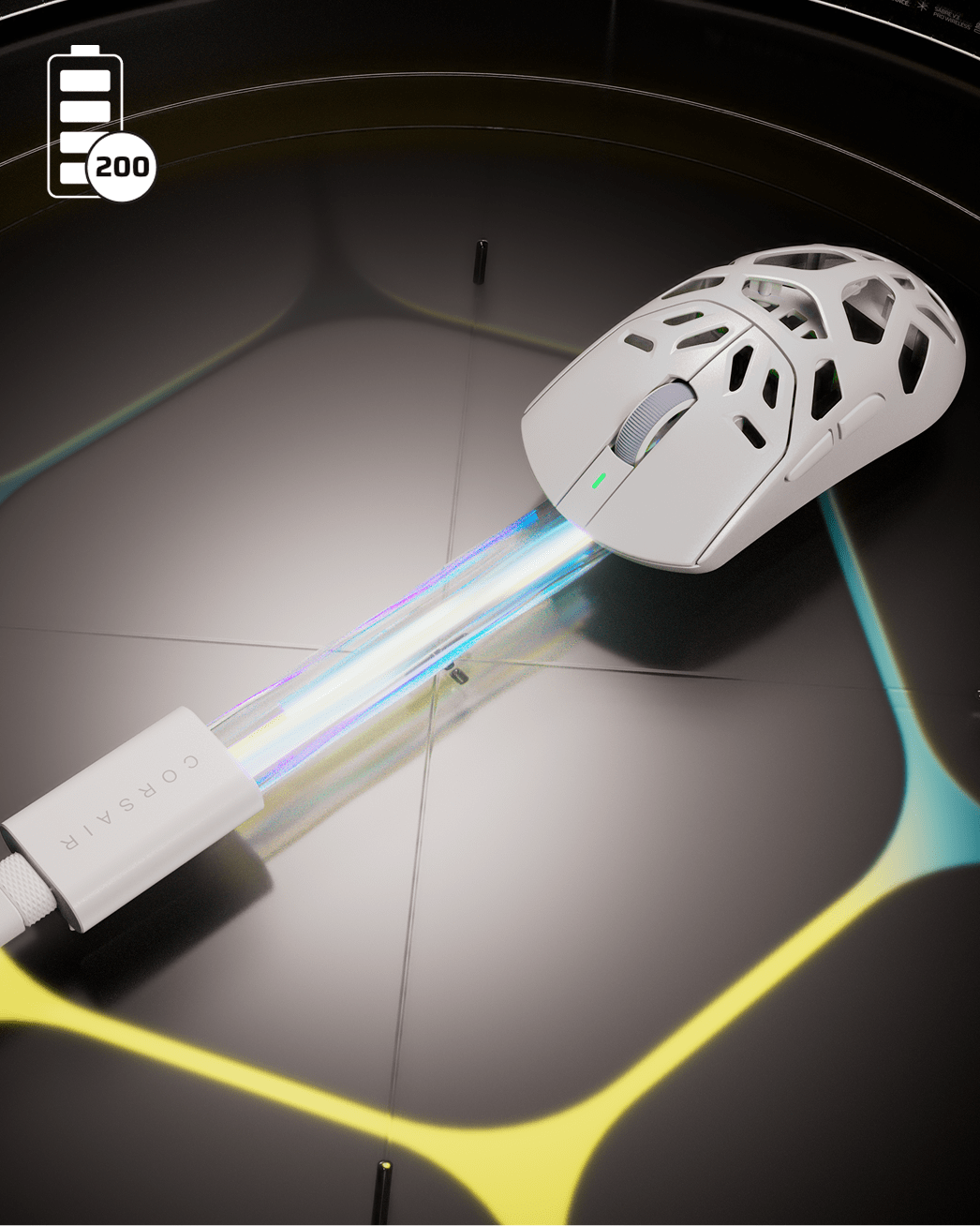 UP TO 200-HOUR WIRELESS BATTERY
