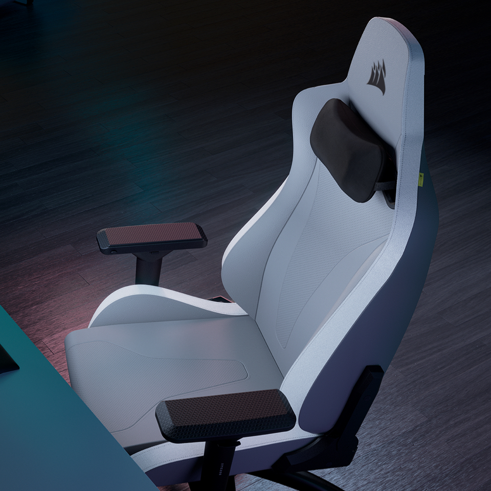 Gaming TC200 – Leatherette Plush Chair Black/Black –