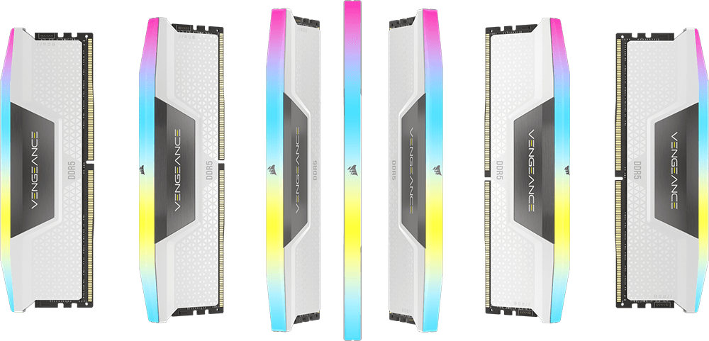 Corsair Vengeance RGB 2x16Go DDR5 5600C36 - Blanc 