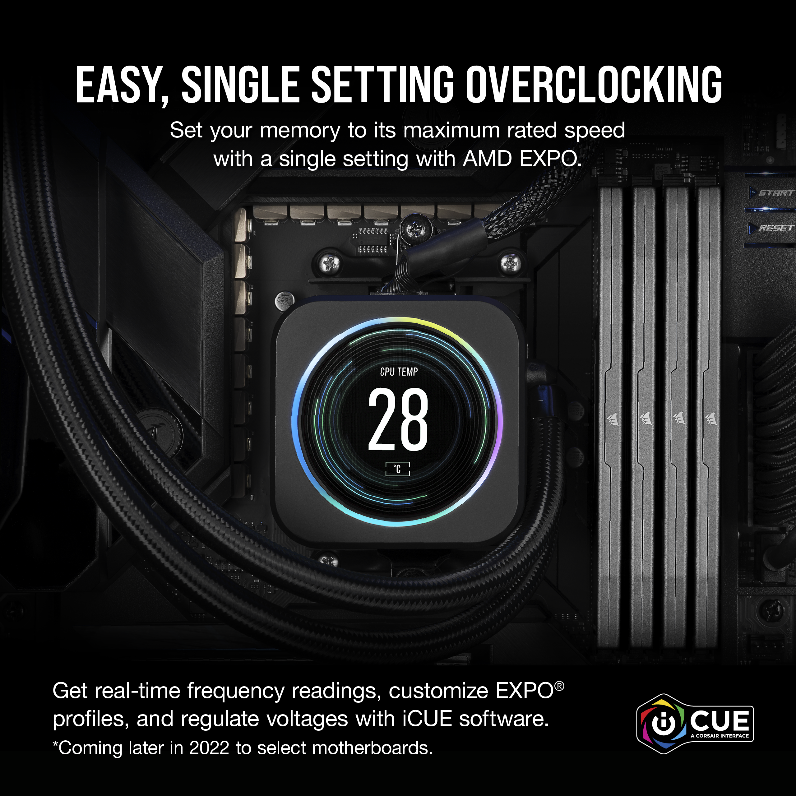 VENGEANCE® 32GB (2x16GB) DDR5 DRAM 6000MT/s C36 AMD EXPO Memory Kit