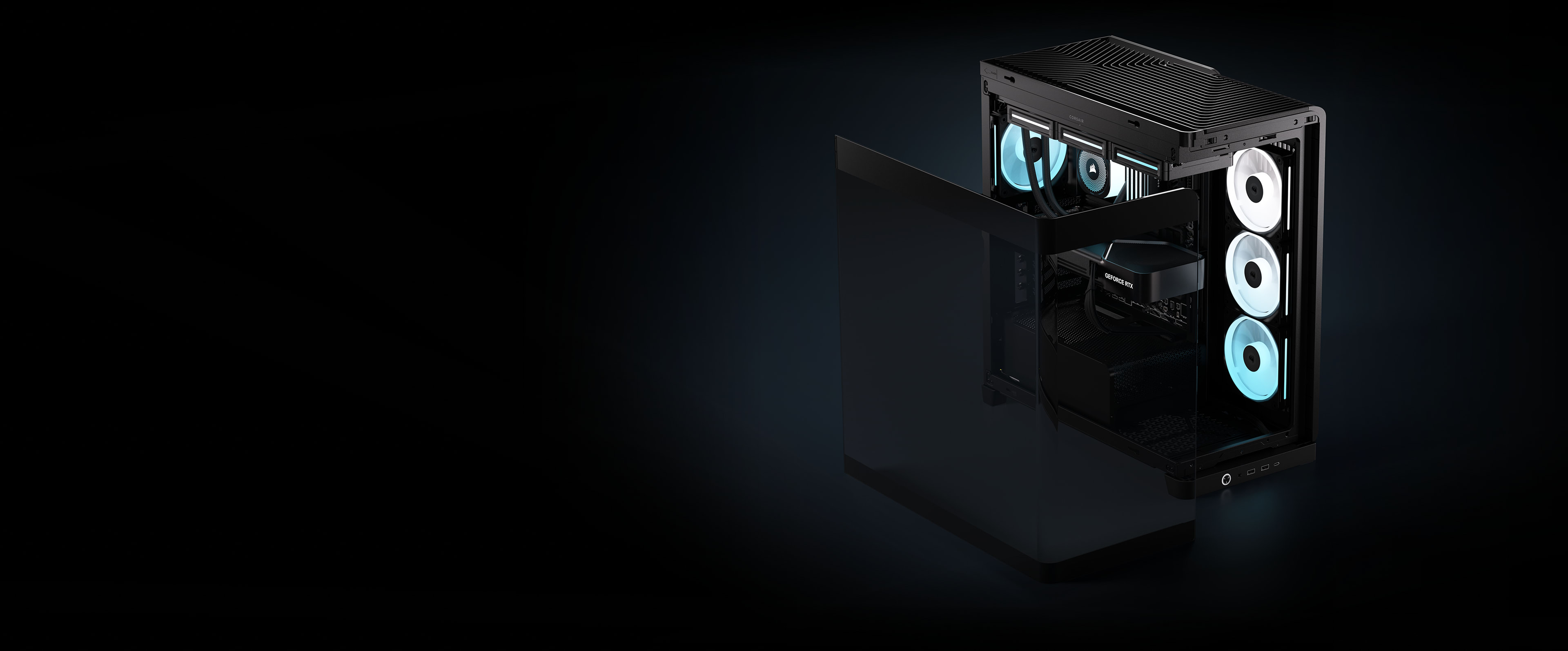 FRAME 4500X LX-R RGB iCUE LINK Panoramic Glass Mid-Tower PC Case