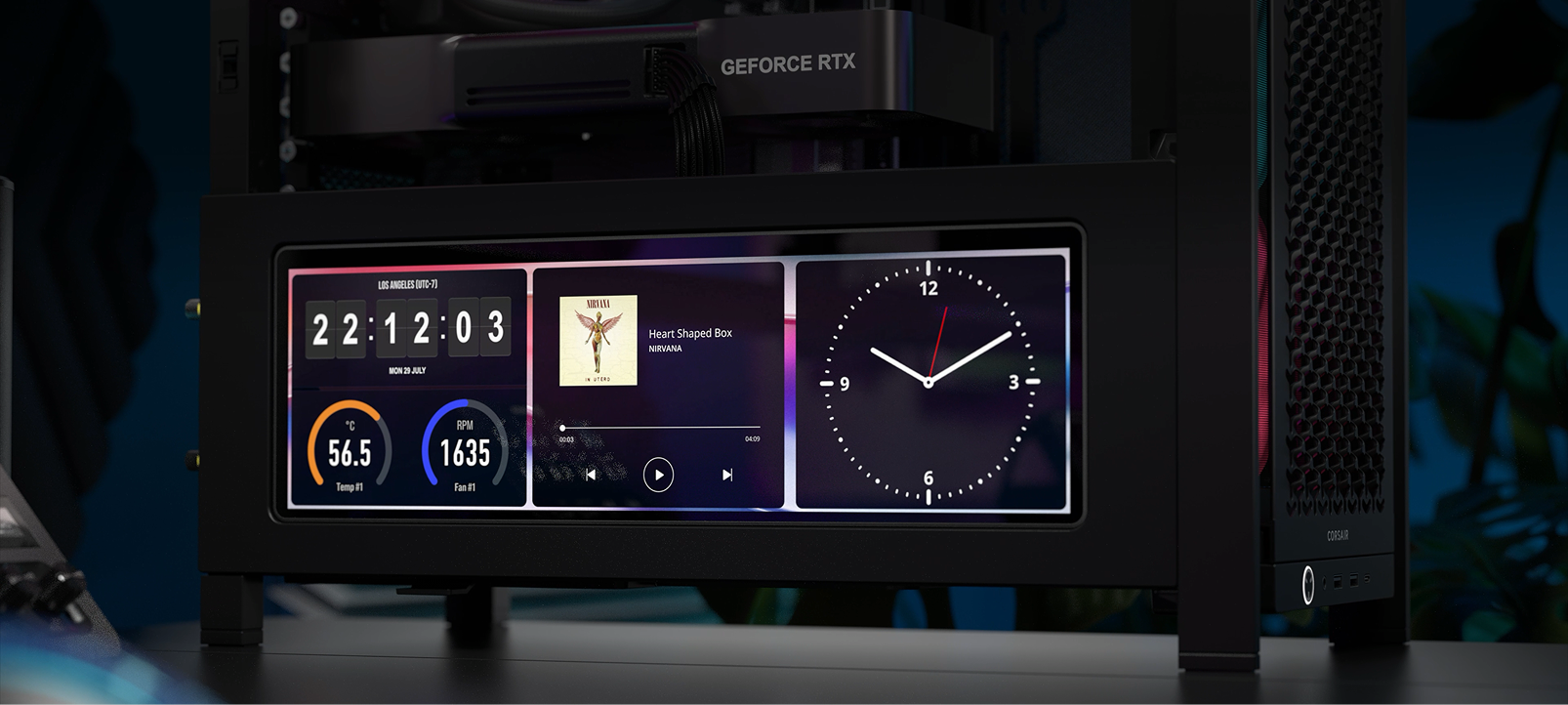 example screenshot showcasing system stats