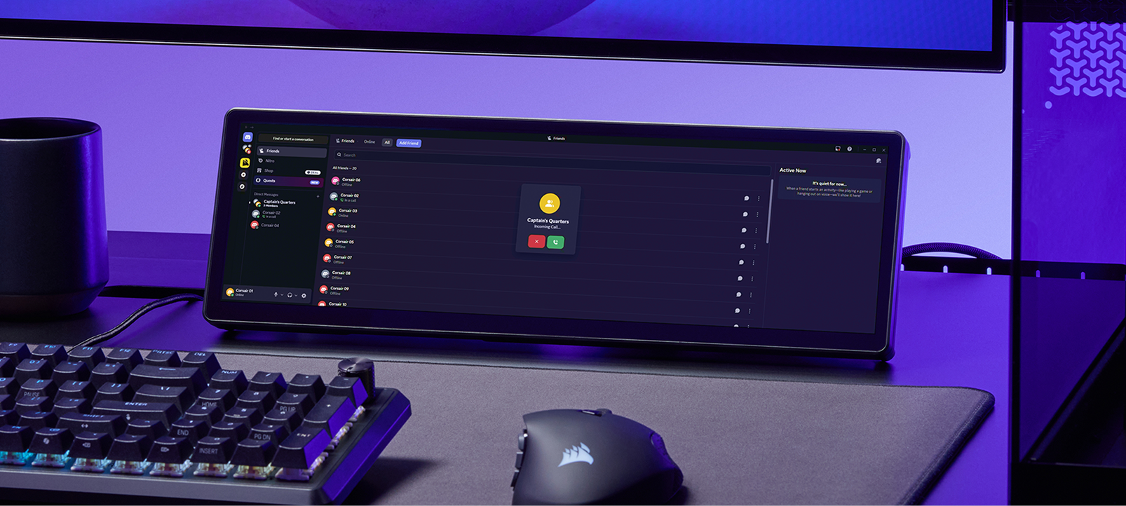 example screenshot showcasing multiple voice comms apps