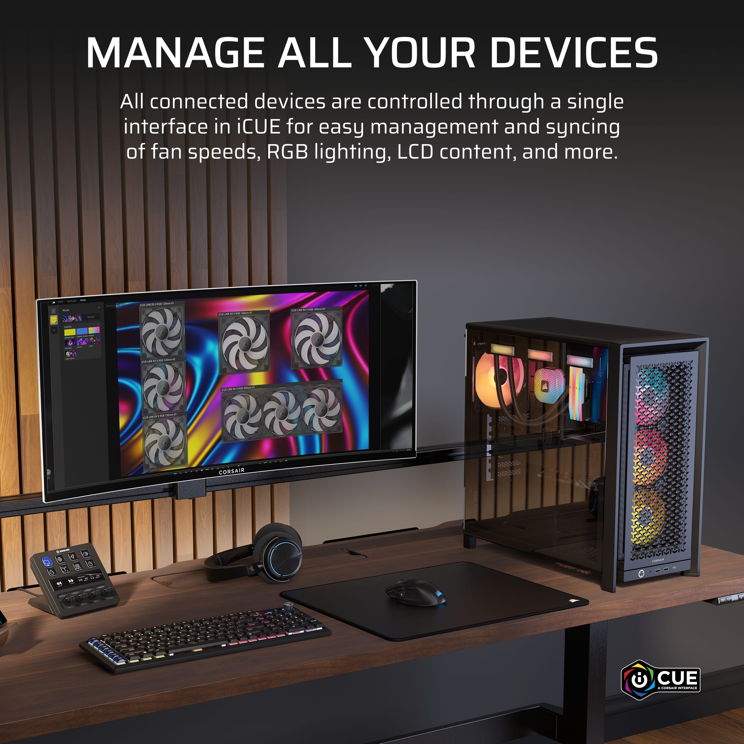 CORSAIR iCUE LINK システムハブ