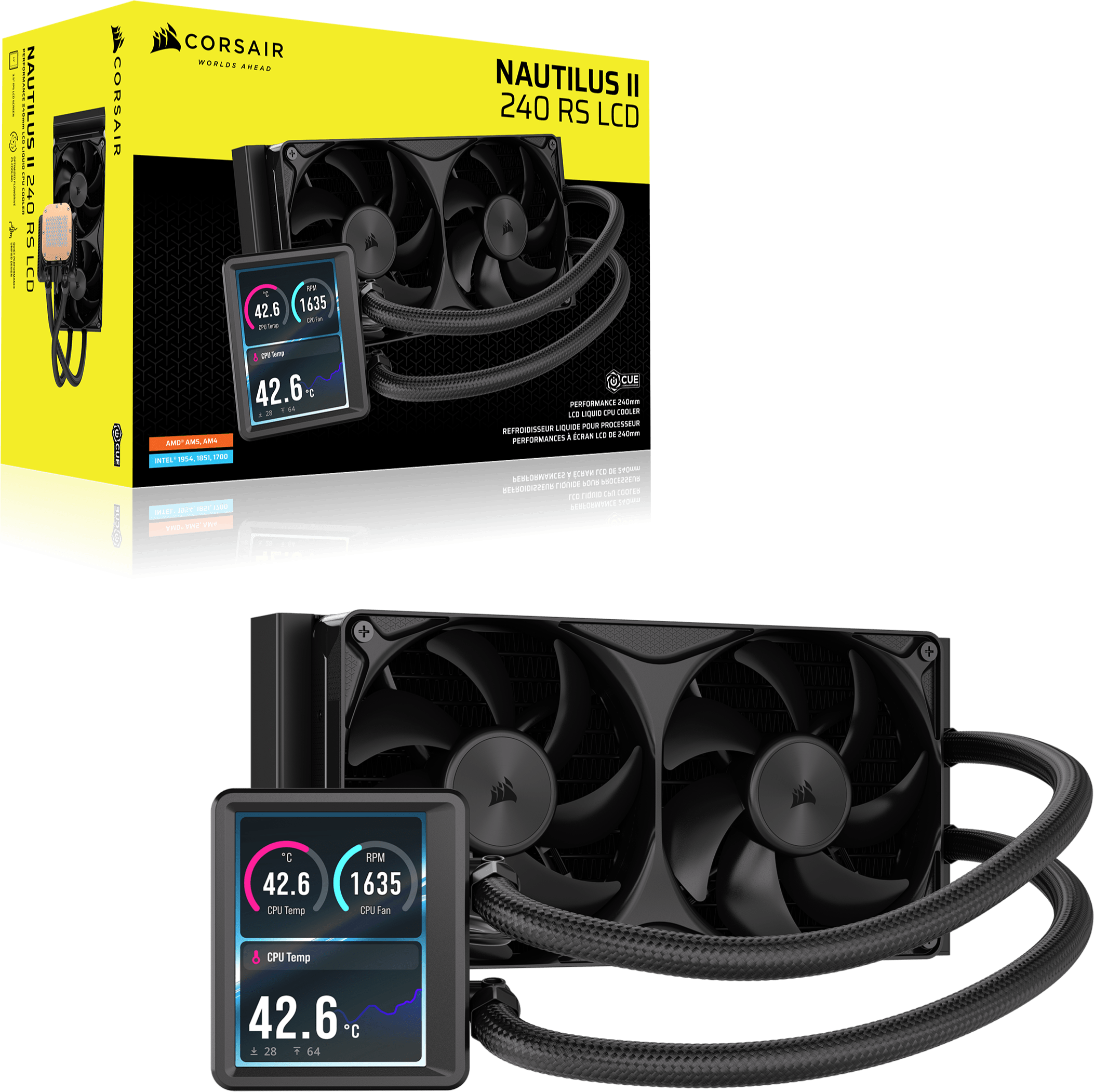 NAUTILUS II 240 RS LCD Liquid CPU Cooler