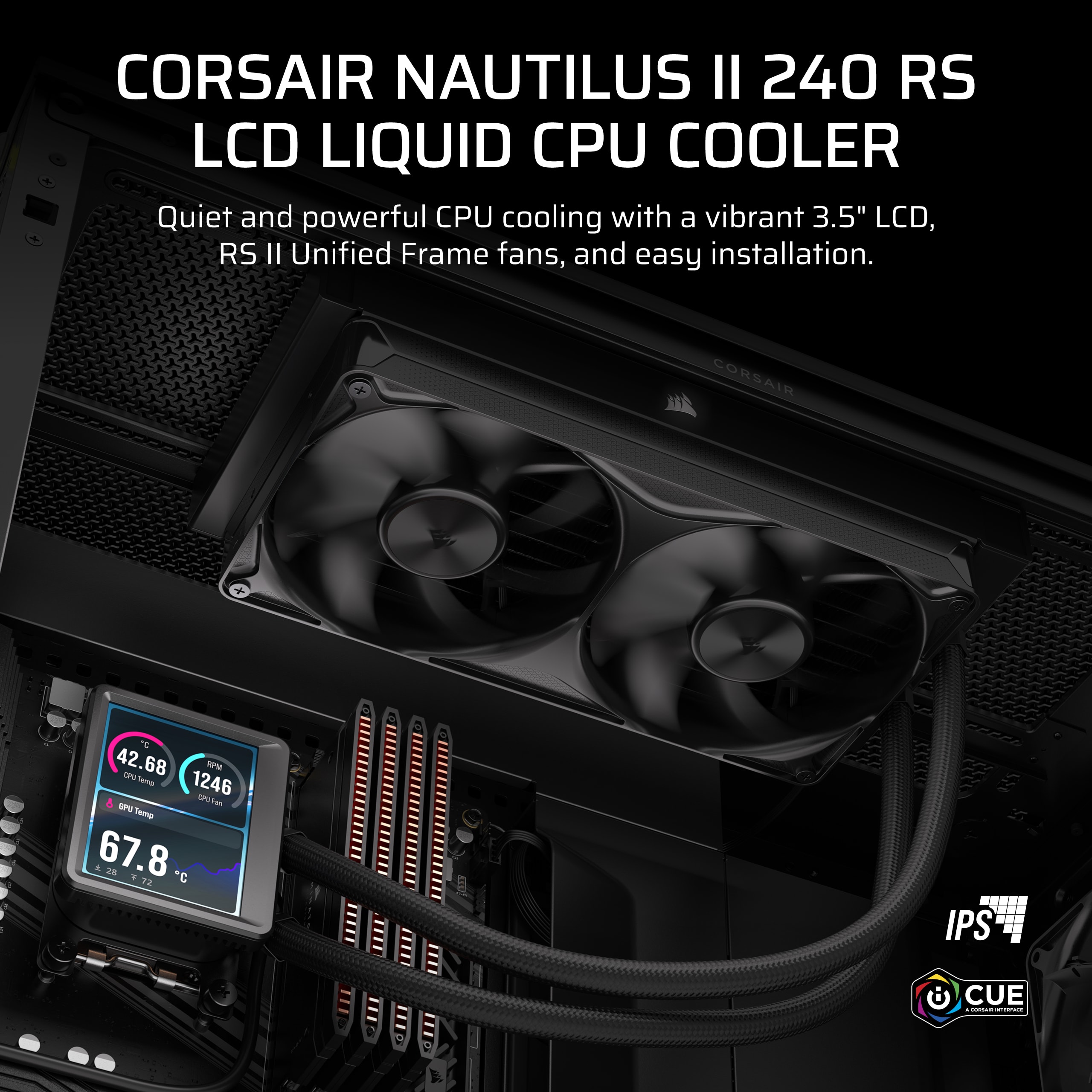 NAUTILUS II 240 RS LCD Liquid CPU Cooler