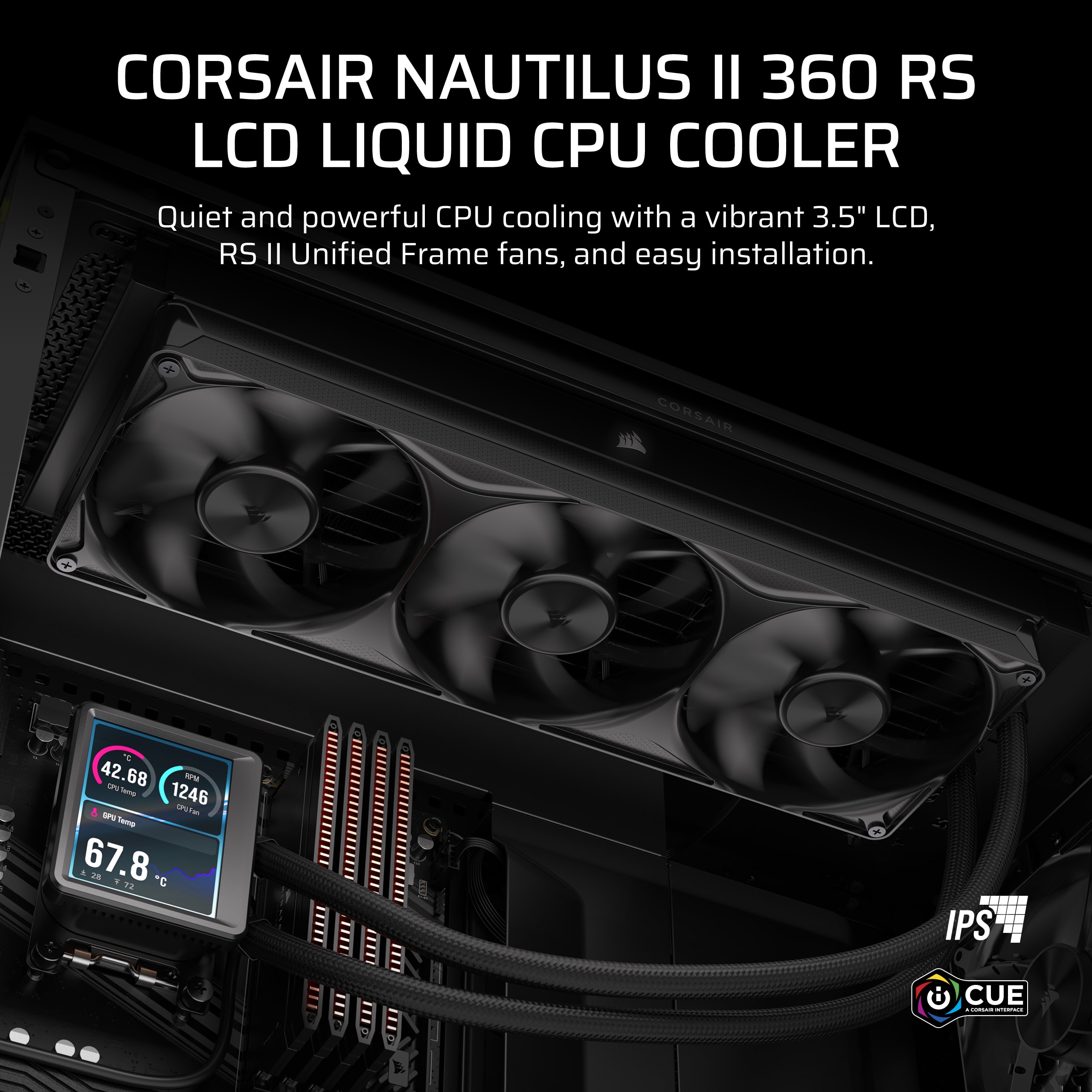 NAUTILUS II 240 RS LCD Liquid CPU Cooler