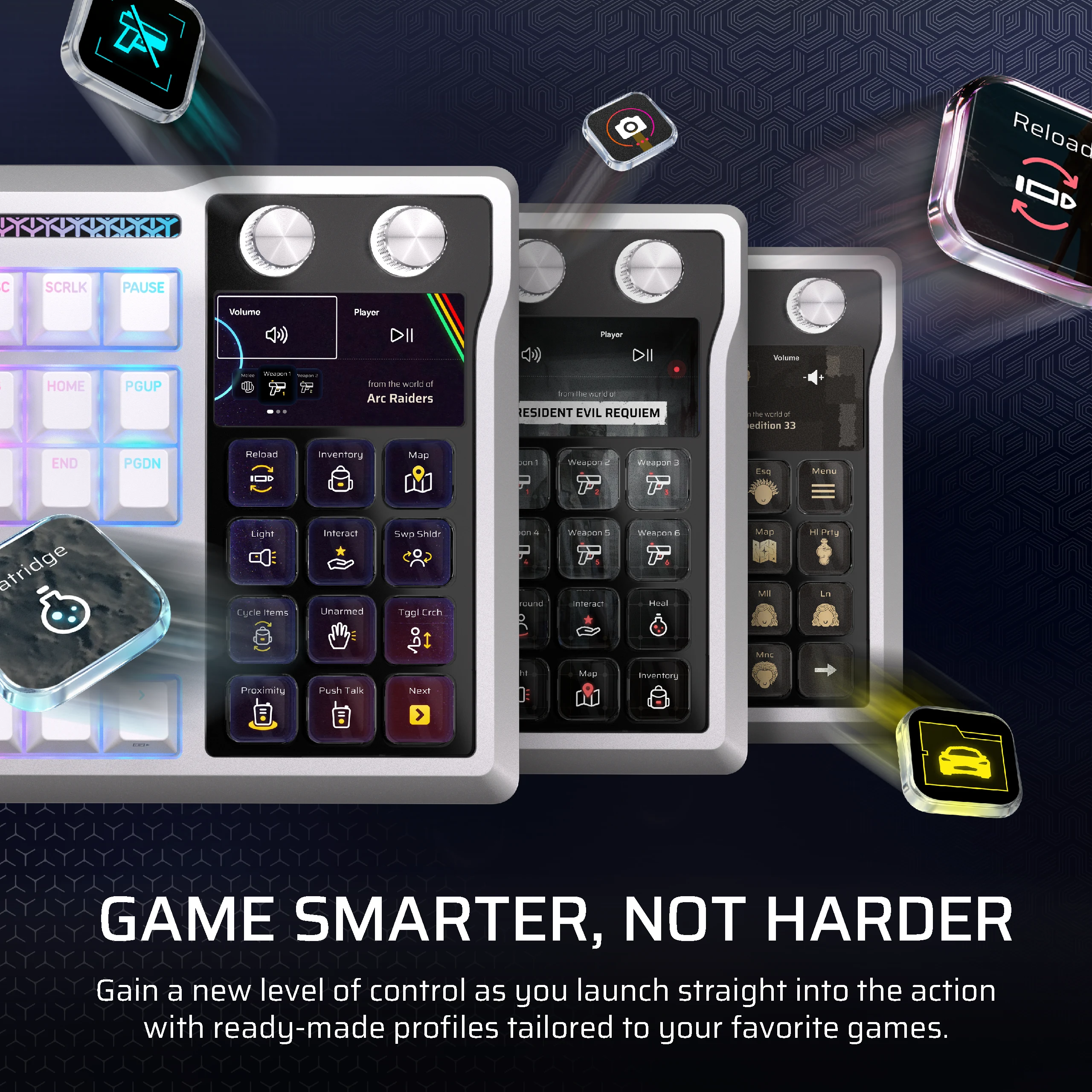 Corsair GALLEON 100 SD Stream Deck-Integrated Mechanical Keyboard (UK) - White thumbnail 5