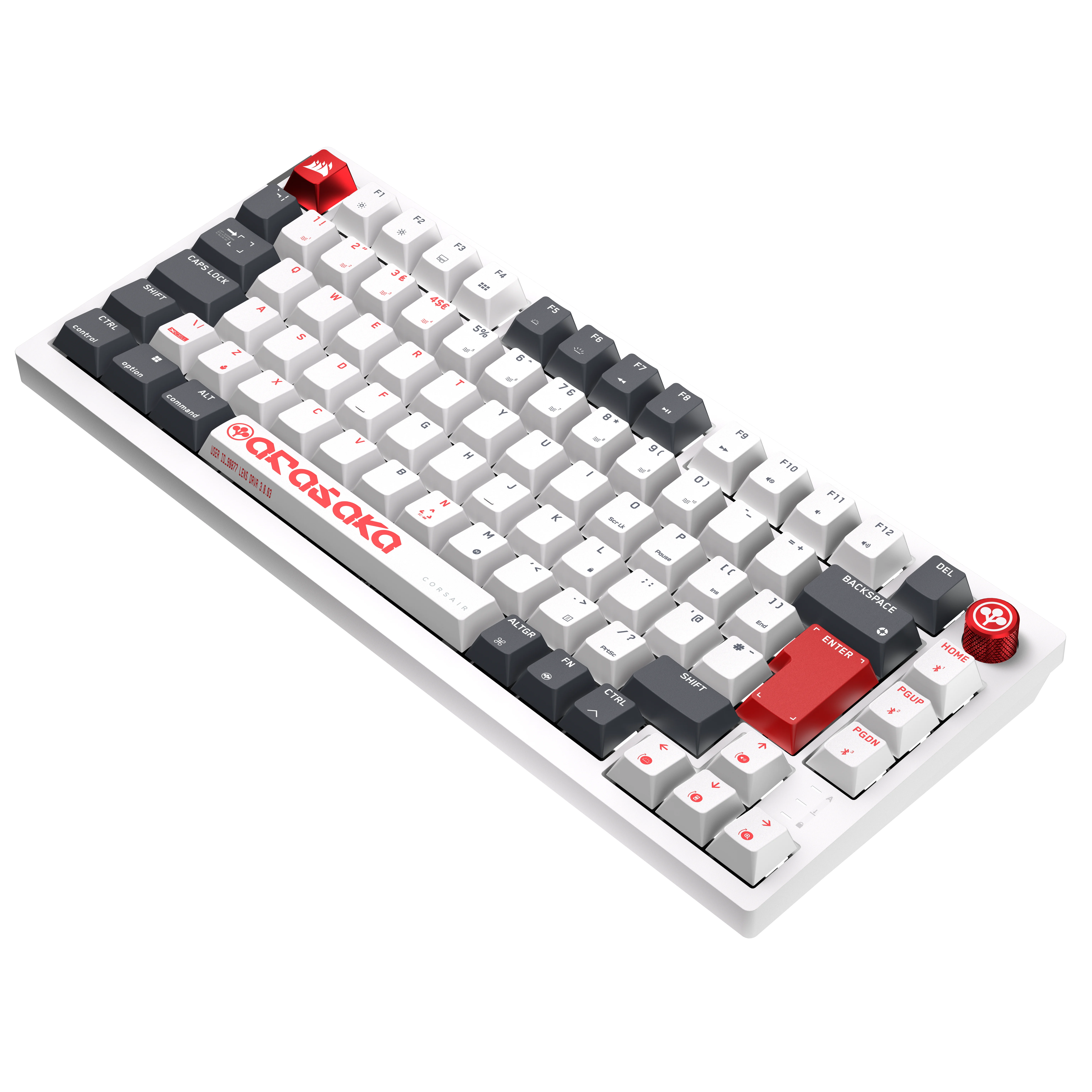 Corsair K65 PLUS WIRELESS 75% RGB Mechanical Gaming Keyboard (UK) - Cyberpunk 2077: Arasaka White Edition thumbnail 2