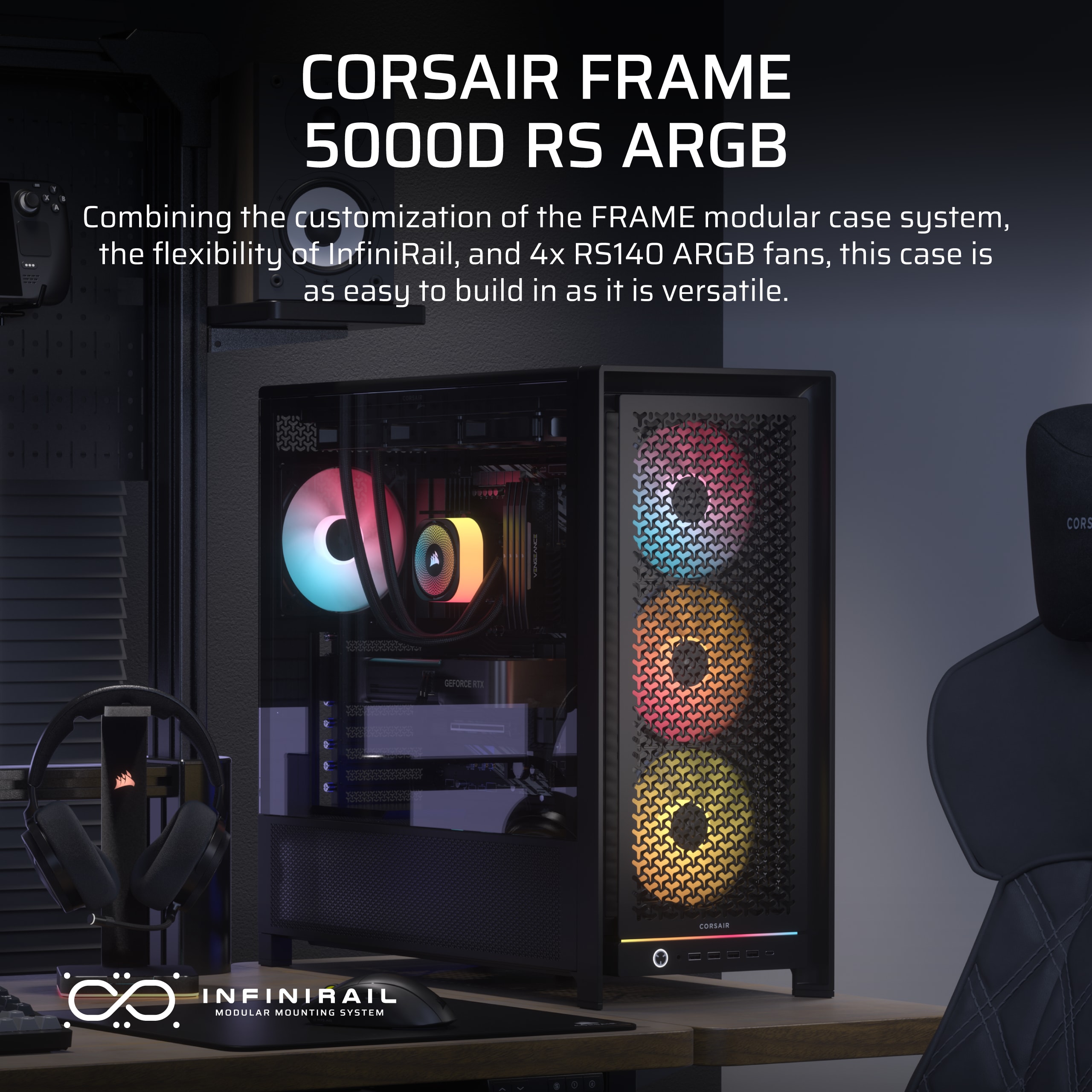FRAME 5000D RS ARGB High-Airflow Mid-Tower PC Case