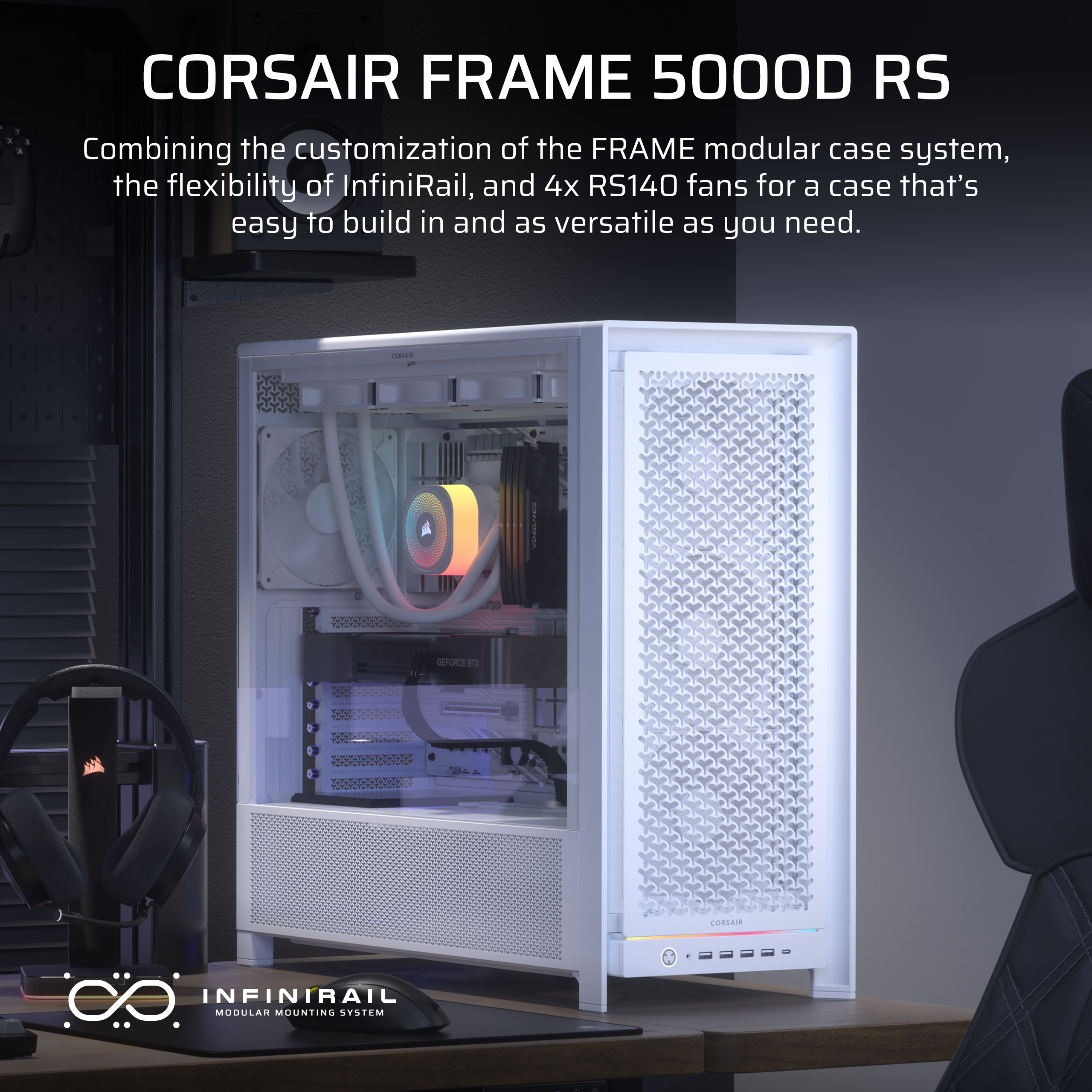 FRAME 5000D RS ARGB High-Airflow Mid-Tower PC Case