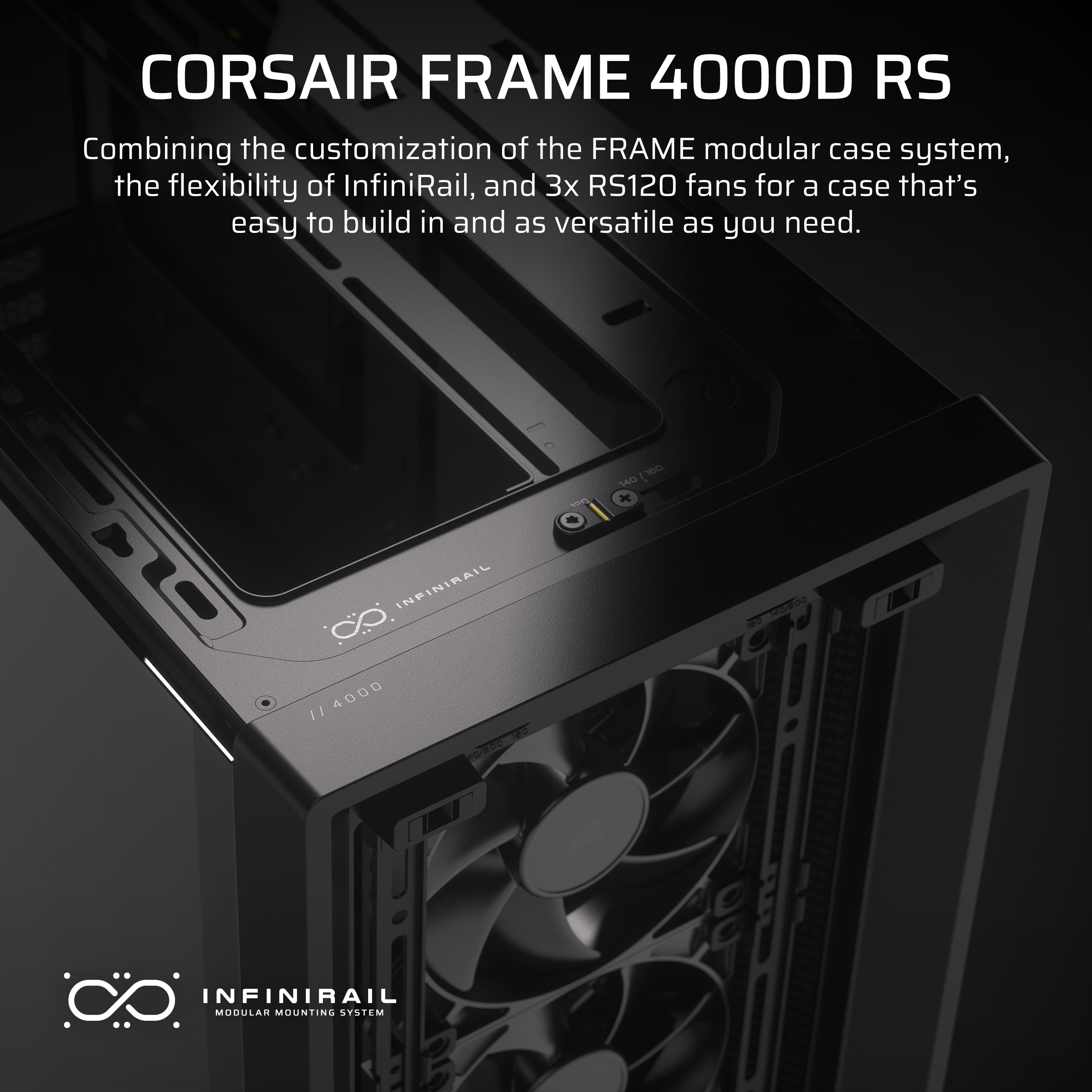 FRAME 4000D モジュール式ミッドタワー PC ケース