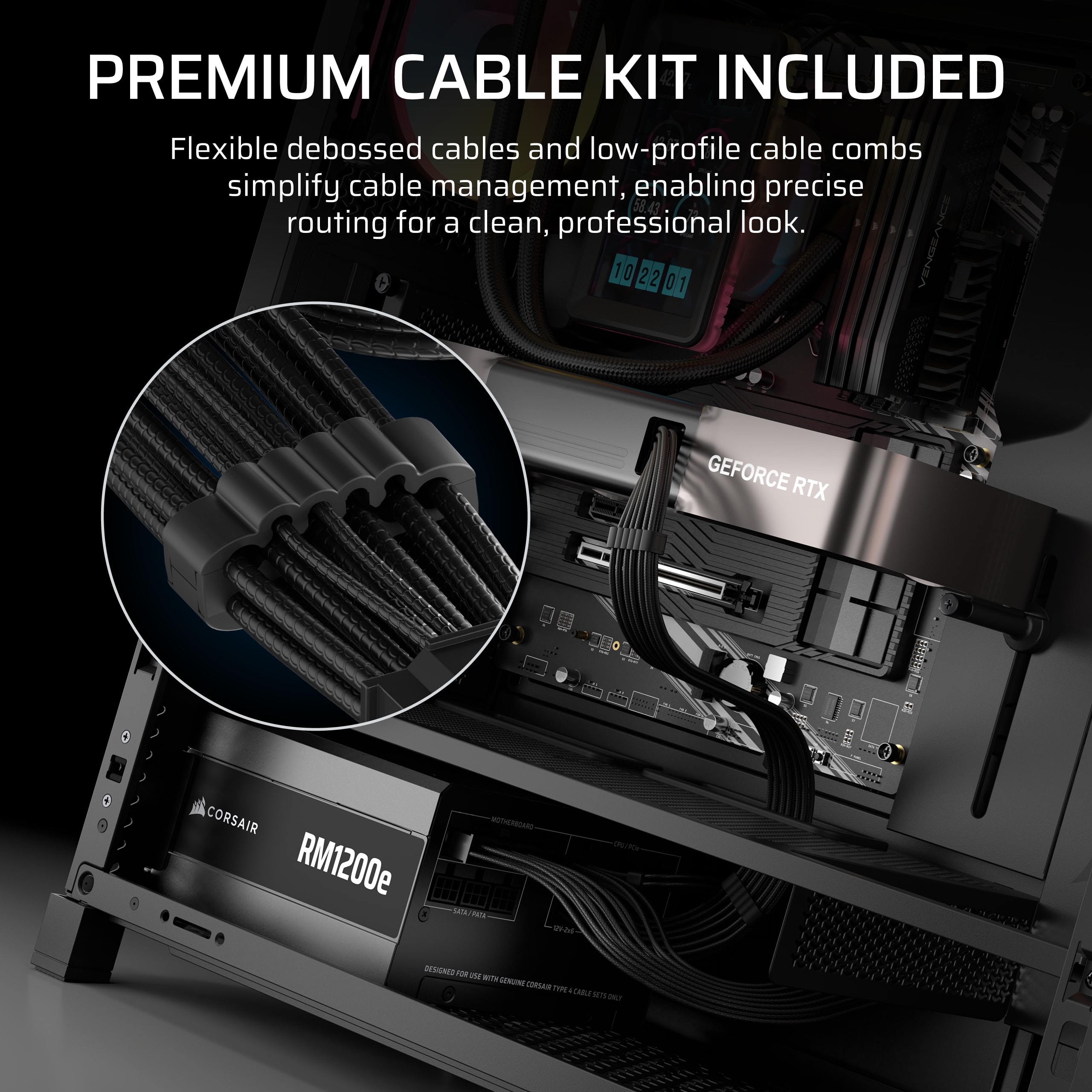 RMe シリーズ RM850e 完全モジュール式低ノイズ ATX 電源 (JP)