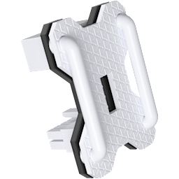 PCIe 5.1 180° 12V-2x6 GPU Power Bridge Style B - White