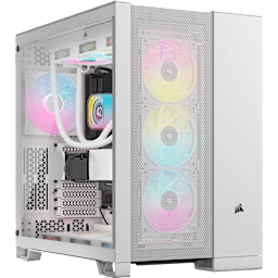 6500D AIRFLOW Mid-Tower Dual Chamber PC Case - White