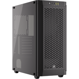480T Airflow Tempered Glass Mid-Tower Case, Black