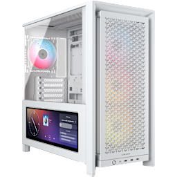 FRAME 4000D LCD RS ARGB Premium Mid-Tower PC Case - White