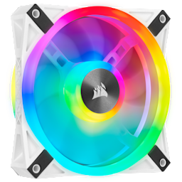 iCUE QL120 RGB 120mm PWM White Fan — Single Pack (Revival Series)