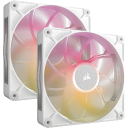 iCUE LINK RX140 MAX RGB 140mm PWM Thick Fans Starter Kit - White