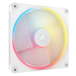 iCUE LINK LX140-R RGB 140mm PWM Reverse Fan Expansion - White