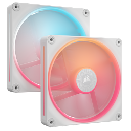 iCUE LINK LX140-R RGB 140mm PWM Reverse Fans Starter Kit - White