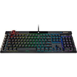 K100 RGB Optical-Mechanical Gaming Keyboard — CORSAIR OPX Switch — Black (Revival Series)