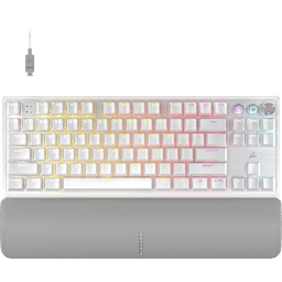 K70 PRO TKL High-Performance Hall Effect Programmable Gaming Keyboard with Rapid Trigger - White