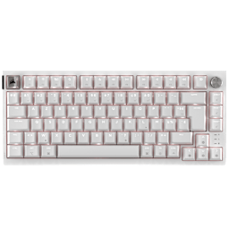 K65 PLUS 75% RGB Mechanical Gaming Keyboard for Mac and PC – Frost White (FR)