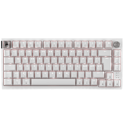 K65 PLUS 75% RGB Mechanical Gaming Keyboard for Mac and PC – Frost White (IT)