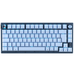 K65 PLUS 75% RGB Mechanical Gaming Keyboard for Mac and PC – Glacier Blue (DE)