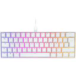 K65 RGB MINI 60% Mechanical Gaming Keyboard — CHERRY MX Red (FR) — White