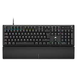 K70 CORE RGB Mechanical Gaming Keyboard with Palm Rest — Black (UK)