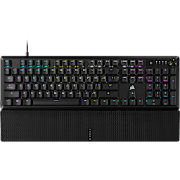 K70 CORE RGB Mechanical Gaming Keyboard with Palm Rest — Black