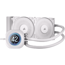 NAUTILUS 240 RS LCD Liquid CPU Cooler - White