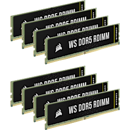 WS DDR5 ECC RDIMM 128GB (8 x 16GB) DDR5 DRAM 5600MT/s CL40 Memory Kit