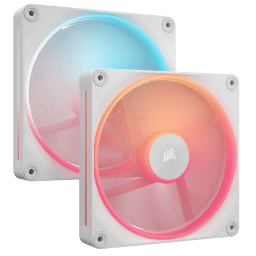iCUE LINK LX140-R RGB 140mm PWM Reverse Fans Starter Kit - White