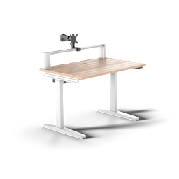 Platform:4 Elevate Desk - Wood, Light Pine Stain