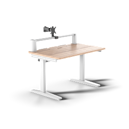 Platform:4 Desk - Wood, Light Pine Stain