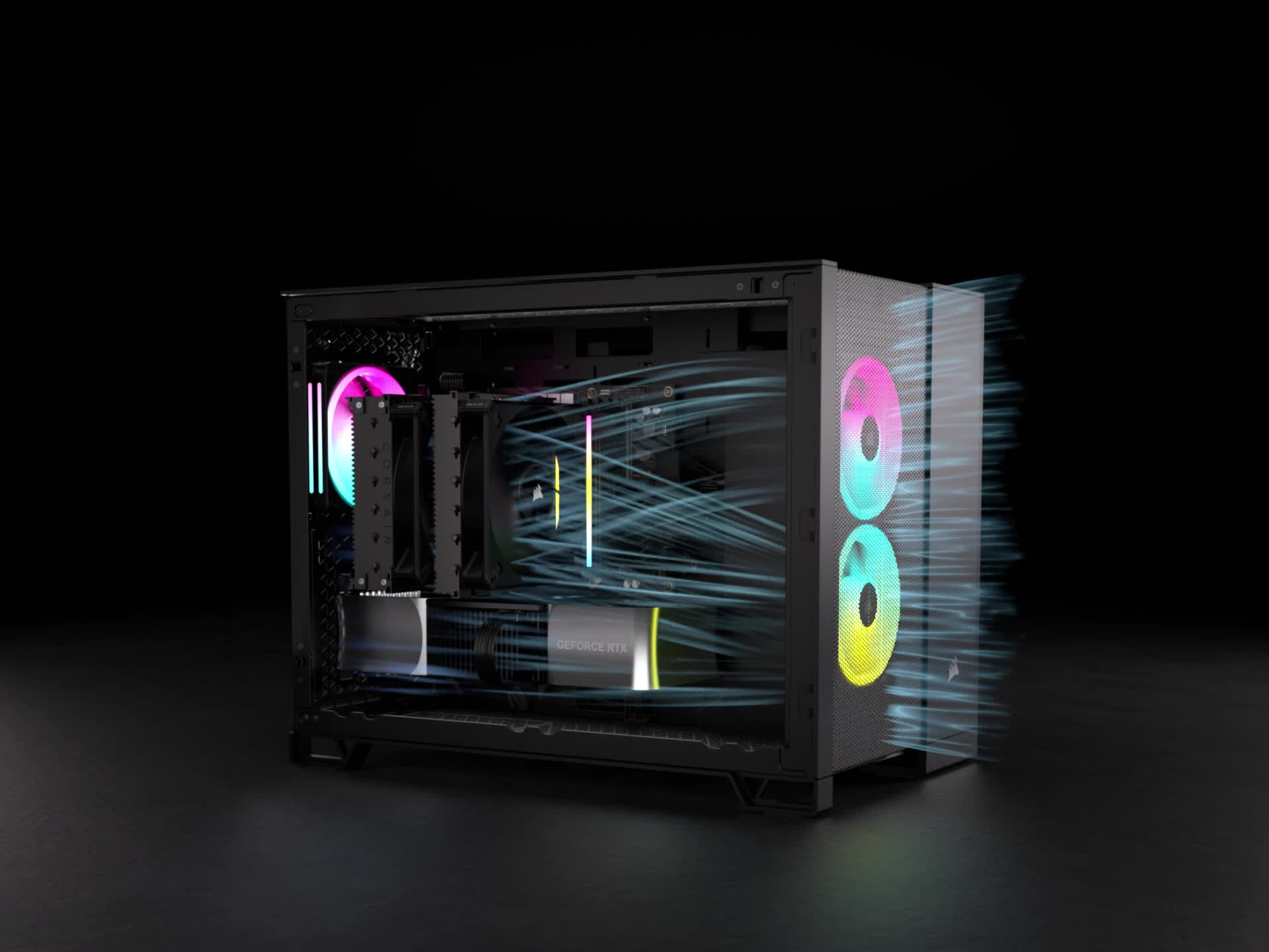 2500D AIRFLOW Mid-Tower Dual Chamber PC Case - Black 2500D AIRFLOW Mid-Tower Dual Chamber PC Case - Black