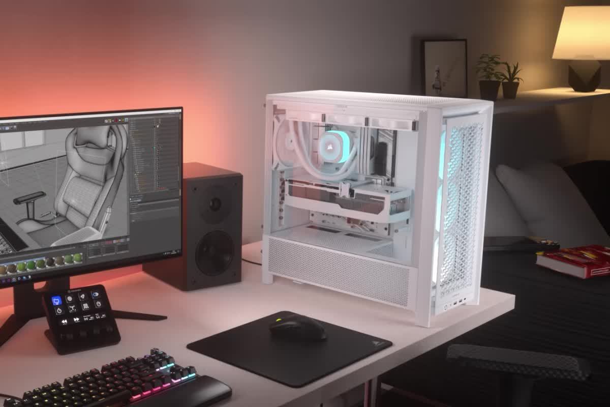 FRAME 4000D RS ARGB Modular Mid-Tower PC Case - White